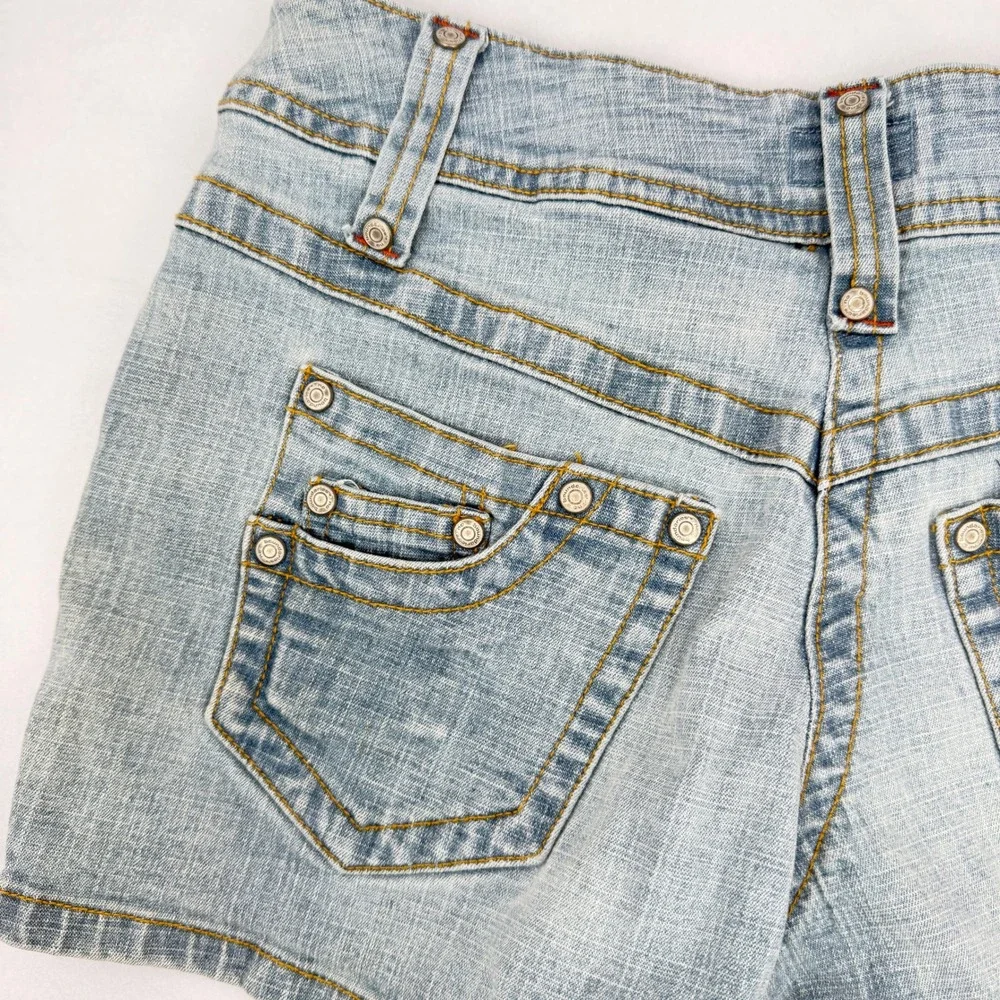 No Boundaries Denim Shorts Light Wash Low Rise Y2K Retro JRS Size 5/Small